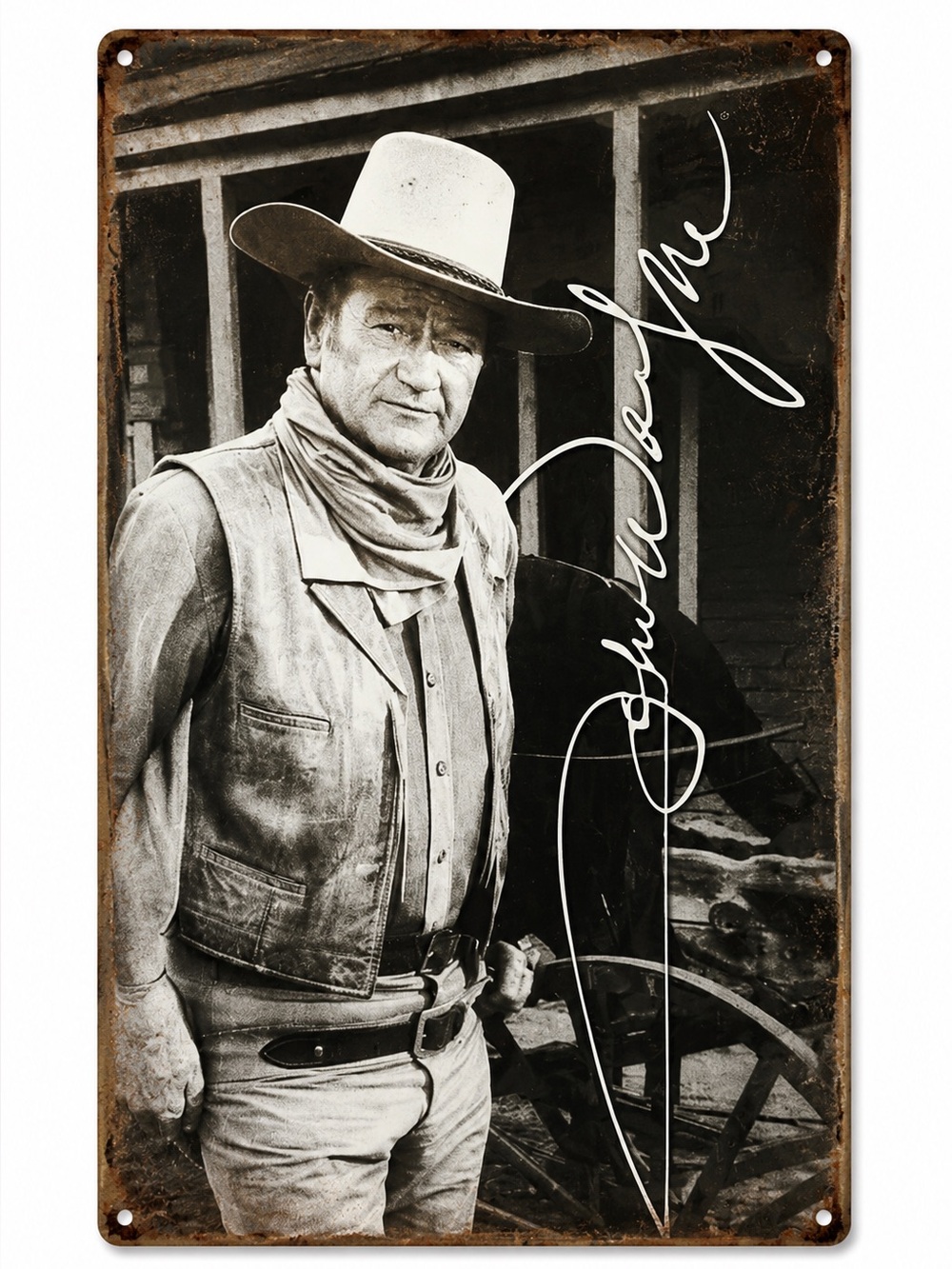 NEW John Wayne Metal Sign